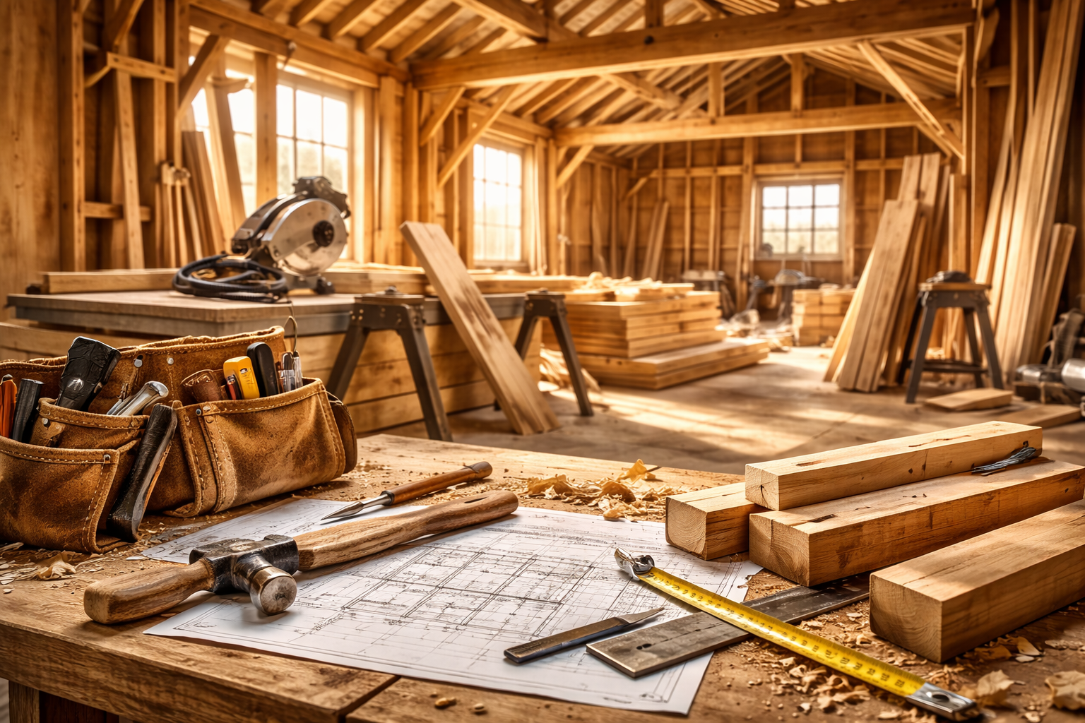 Neue Perspektiven für Holzhandwerk in einer lebendigen Zukunft selbst gestalten - Zimmerei und Holzbau